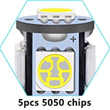 194 lampadine automobilistiche del LED 6500K incuneano T10 SMD 5050 scheggia 5