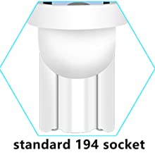 194 lampadine automobilistiche del LED 6500K incuneano T10 SMD 5050 scheggia 4