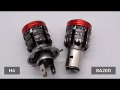 Il faro per moto super luminoso all'ingrosso H4 BA20D ha condotto la luce anabbagliante/abbagliante dell'occhio del diavolo dell'occhio di angelo per