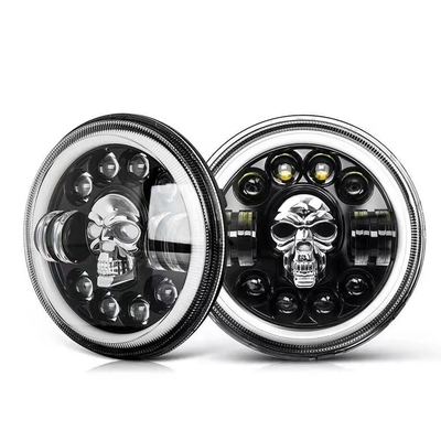 fari del motociclo LED del giro 7Inch per Harley Royal Enfield 12000lm