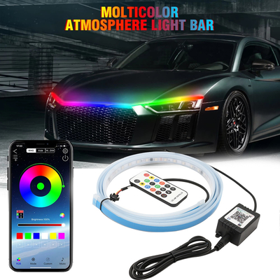 comprare striscia principale flessibile sequenziale esile leggera del segnale di giro di funzionamento di tempo di giorno di 2pcs 30/45/60 cm RGBLED online manufacture