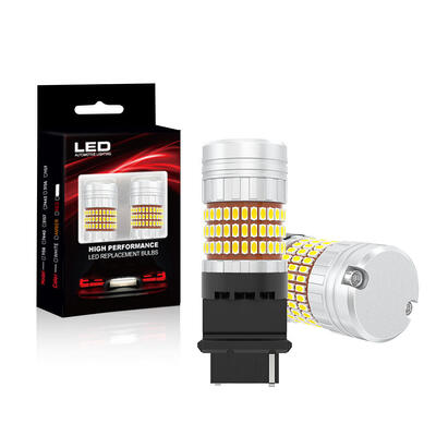 comprare CANBUS LED Bulbs Built-in Resistor 3156 3157 3156K P27W T25 With 3014 LED Chips 27W 1000LM White Amber for 12V Turn Signal Light online manufacture