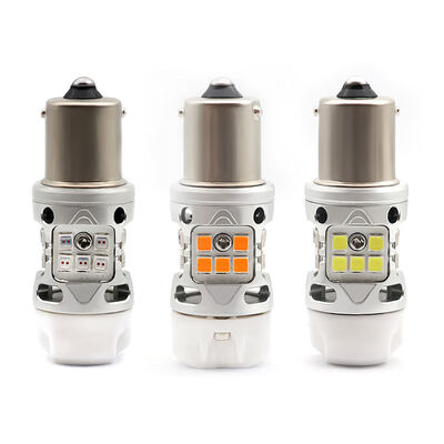 comprare T3 Error Free 1156 BA15S BAU15S Light Bulb 12V 24W White Amber Red Car Motorcycle LED Turn Signal Lights With Ceramics online manufacture