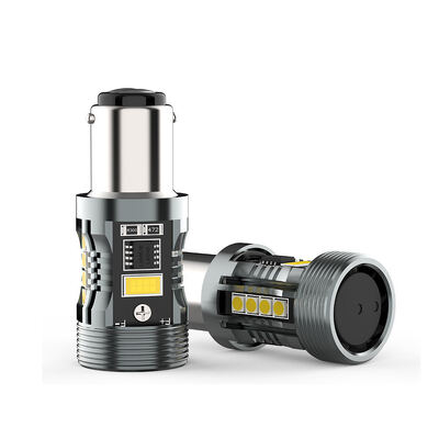 comprare Vendite Top CB7 1157 W/Y Switchback LED Lampadina BAY15D BA15D Dual Color Canbus 28W 2500LM per Luci Freno e Indicatori di Direzione online manufacture