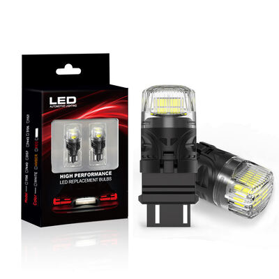 comprare Lampadine LED BRS ad alta potenza 3157 3057 4157K 3047K P27/5W con lente in PC Chip 2835 700LM 12V per luci freno, retromarcia, posteriori e indicatori di direzione per auto online manufacture