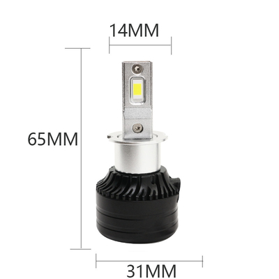 Sistema del prodotto della lampadina della testa dei fari H3 6500K 12-36V LED dell'automobile ed il proiettore fendinebbia di 3000LM 30W