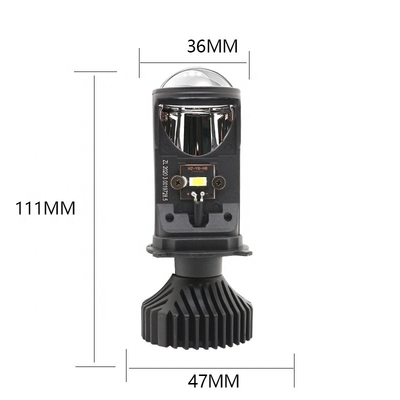 Il proiettore fendinebbia del faro dell'automobile del faro del motociclo LED dei fari H4 YD6 6000K dell'automobile ha modificato la lampadina 12V del LED