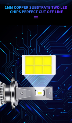2 lampadina 180W dei lati H7 LED 360 lampadina principale automatica luminosa eccellente del faro dei fari H4 H11 HB3 9005 dell'automobile di luminescenza di grado S2