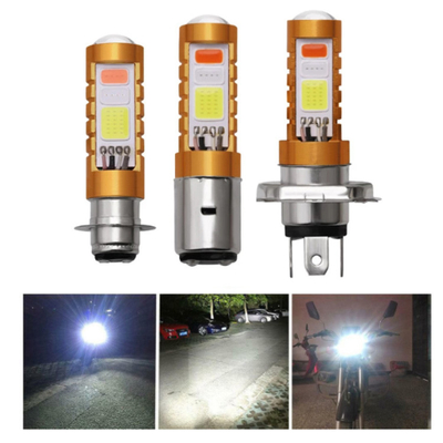 3 rosso blu bianco del faro H4 H6 80W P15D BA20D della PANNOCCHIA LED di colori