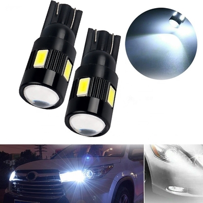 6 SMD lampadine principali Nonpolarity del lato dell'automobile di T10 5630 hanno modificato la CC 12V della lampadina del LED