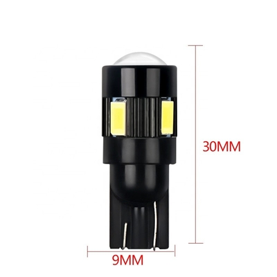 6 SMD lampadine principali Nonpolarity del lato dell'automobile di T10 5630 hanno modificato la CC 12V della lampadina del LED