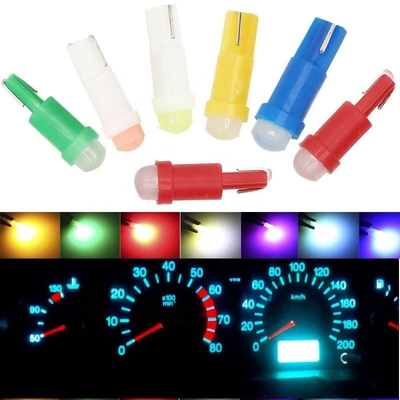 12v ha condotto gli indicatori luminosi per la PANNOCCHIA 1SMD LED rosso/verde/giallo/blu/bianco di 3D delle automobili T5