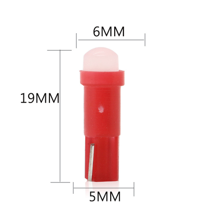12v ha condotto gli indicatori luminosi per la PANNOCCHIA 1SMD LED rosso/verde/giallo/blu/bianco di 3D delle automobili T5