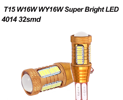 12v 4014 32smd luci dei freni inverse bianche automobilistiche leggere interne delle lampadine del Cree T10 Canbus LED