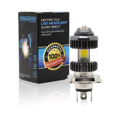 Colore doppio 20W Mini Fog Driving Lights Bulbs del proiettore H4 BA20D della lampadina del faro principale motociclo