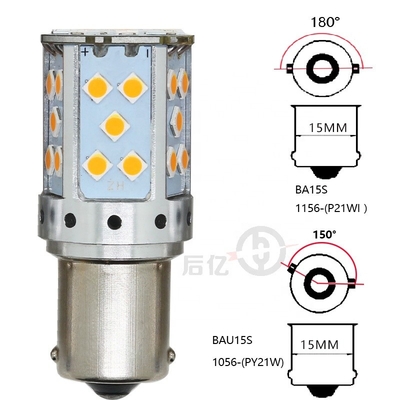 1156 3030 35SMD Canbus hanno condotto la lampadina di segnalazione di giro di punto culminante delle lampadine 12V 10W 7440 T20
