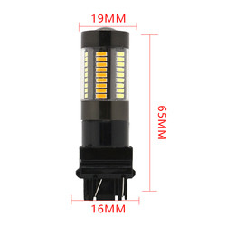 Il LED frena le luci di segnalazione 1157 di giro 3157 7443 4014 tracciato giallo bianco di colore doppio 66SMD 12V
