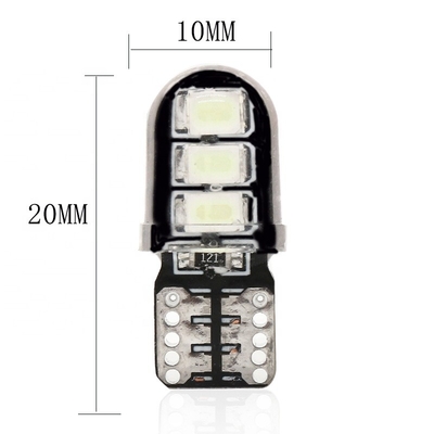 L'indicatore principale automobile del lato dell'automobile di larghezza T10 accende 2835 6smd DC12V 194 W5W