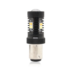 Luci di segnalazione gialle bianche di giro del freno del tracciato 12V LED di colore doppio 1157 3157 7443 3030 16SMD
