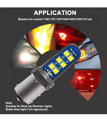 l'universale 5w ha condotto il segnale di giro della luce della coda Mini Headlamps 12SMD