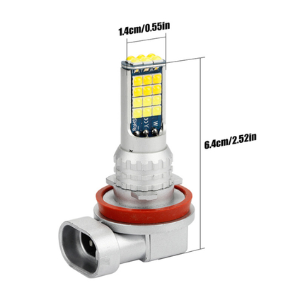 Colore universale H11 leggero 9006 dei fari antinebbia due dell'automobile di alto potere 881 H3 H8 H7 3030