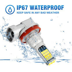 Colore universale H11 leggero 9006 dei fari antinebbia due dell'automobile di alto potere 881 H3 H8 H7 3030