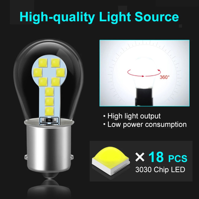1156 luci di segnalazione di giro del freno di BA15S LED 1157 BAY15D LED singole/baionetta doppia del contatto
