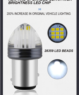 L'alto potere LED frena le luci di segnalazione 1156 di giro con la luce dei freni principale della lampadina di 2835 12V Canbus