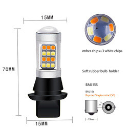 Luce luminosa eccellente della targa di immatricolazione delle lampadine delle luci di segnalazione T20 di giro del freno di Canbus 12V LED