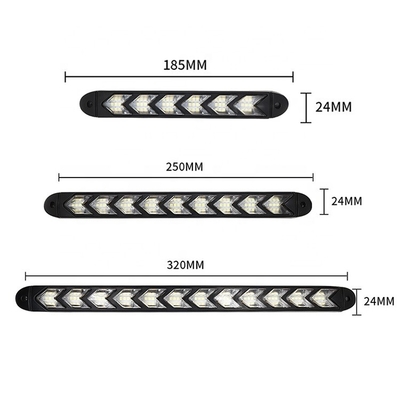 Segnali di giro principali sequenziali leggeri correnti di CC 12V della freccia LED di tempo impermeabile di giorno 8000K