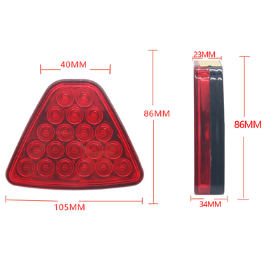 L'automobile del triangolo di Automotive Led Lights del pilota di colore rosso ha modificato le luci 1000lm