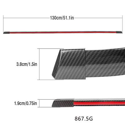 La luce dei freni principale automobilistica impermeabile IP65 spoglia una fibra di 2835 carboni