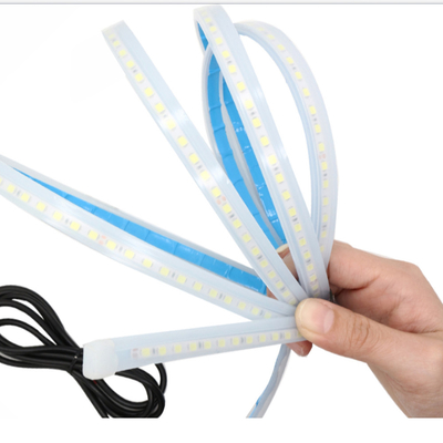 luci impermeabili flessibili DRL della guida di flusso del freno del segnale di giro della banda a tubo del faro LED dell'automobile di 2pcs 12V