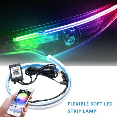 Controllo di giorno automatico DRL di RGB APP delle luci correnti del tracciato impermeabile al neon 12 volt
