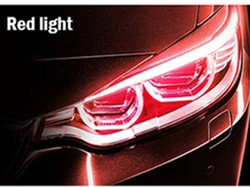 luce 2pcs della guida di flusso del freno della banda a tubo del faro LED dell'automobile di giorno di 30cm 45cm 60cm