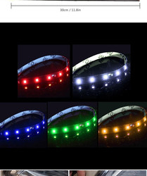 luce di avvertimento di emergenza della toppa della banda a tubo del faro LED dell'automobile di 30cm 3528