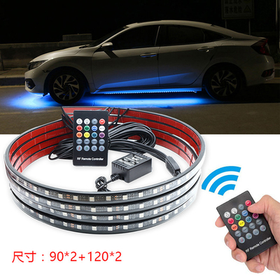 Il faro variopinto dell'automobile di atmosfera di controllo di voce ha condotto la striscia la rf decorativa il Rgb 5050