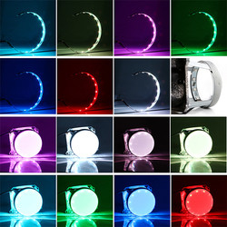 360 gradi RGB decorano le luci che ambientali dell'automobile di RingLED il diavolo osserva le luci dell'automobile