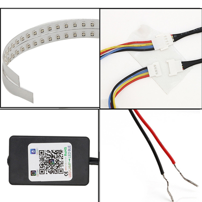Le luci ambientali APP dell'automobile del IP 67 LED controllano il corredo degli anelli di alone del demone di grado SMD di Angel Eye Kits 360 del faro