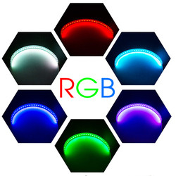 Le luci ambientali APP dell'automobile del IP 67 LED controllano il corredo degli anelli di alone del demone di grado SMD di Angel Eye Kits 360 del faro