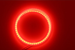 Antinebbia BLU ROSSA ambientale 12-18V delle luci 100MM dell'automobile di Angel Eyes LED della pannocchia