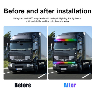 12V 2W Automotive LED Lampade di alluminio proiettore di auto LED Tube Strip