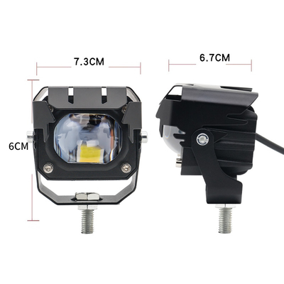 12-80V Amber 3570 LED Due colori LED luci di lavoro per motociclette 30-60W Off Road Driving Light