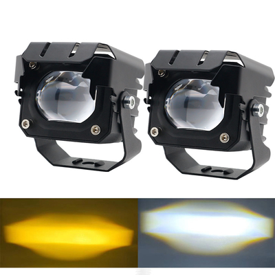 12-80V Amber 3570 LED Due colori LED luci di lavoro per motociclette 30-60W Off Road Driving Light