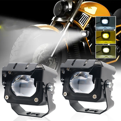 12-80V Amber 3570 LED Due colori LED luci di lavoro per motociclette 30-60W Off Road Driving Light