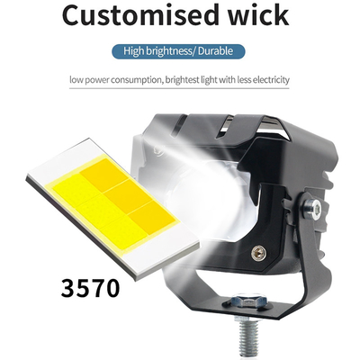 12-80V Amber 3570 LED Due colori LED luci di lavoro per motociclette 30-60W Off Road Driving Light