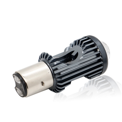 Mini Driving Light DRL Motociclo Lampada a LED Bulb H4 H6 BA20D P15D Auto Car Fisheye Proiettore Obiettivo a doppio colore