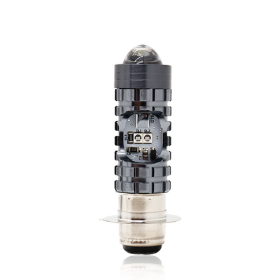 Mini Driving Light DRL Motociclo Lampada a LED Bulb H4 H6 BA20D P15D Auto Car Fisheye Proiettore Obiettivo a doppio colore
