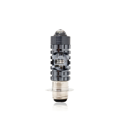 Mini Driving Light DRL Motociclo Lampada a LED Bulb H4 H6 BA20D P15D Auto Car Fisheye Proiettore Obiettivo a doppio colore