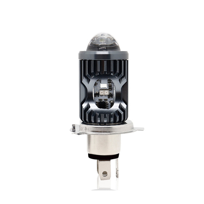 Mini Driving Light DRL Motociclo Lampada a LED Bulb H4 H6 BA20D P15D Auto Car Fisheye Proiettore Obiettivo a doppio colore